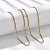 3MM 304 Stainless Steel Cable Chain Necklaces NJEW-T016-09G-1