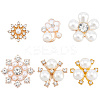 30Pcs 6 Styles Alloy Cabochons FIND-GF0008-11-1