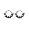Skull 316 Surgical Stainless Steel Hoop Earrings EJEW-G416-32AS-4