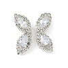 Brass Micro Pave Cubic Zirconia Beads KK-S336-09S-C-1