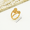 Brass Cuff Open Rings for Women IE5954-2-2