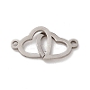 Non-Tarnish 304 Stainless Steel Connector Charms STAS-E179-09P-2
