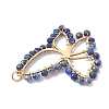Natural Lapis Lazuli Faceted Pendants PALLOY-JF02564-04-3