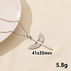 Vintage Stainless Steel Sword with Wing Pendant Necklaces for Women QX2053-7-1
