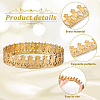 Crown Brass Ribbon for Lamp Cover Decoration AJEW-WH0348-381A-4