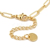 Rack Plating 304 Stainless Steel Paperclip Chain Necklaces X-NJEW-Q348-01G-1-3