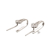 925 Sterling Silver Cubic Zirconia Pendants Bails STER-R011-09P-1