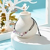 Natural Fluorite Chips Braided Bead Bracelet BJEW-JB08019-07-2