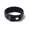Faux Suede Snap Cord Bracelet BJEW-F428-11-5