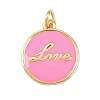 Brass Enamel Pendants KK-L251-02G-F-2
