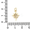 Brass Micro Pave Cubic Zirconia Pendants KK-D105-03G-3