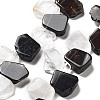 Natural Smoky Quartz and Crystal Quartz Beads Strands G-P528-K04-01-1
