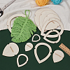 1 Set Wood Macrame Leaf/Flower Cutting Template DIY-BC0009-99-6