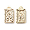 Rack Plating Brass Micro Pave Cubic Zirconia Pendants KK-K333-91G-1