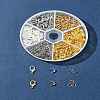 DIY Zinc Alloy Lobster Claw Clasps & 304 Stainless Steel Open Jump Rings & Brass Bead Tips Making Findings Kits DIY-FS0006-92-9