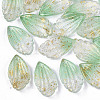 Two Tone Transparent Spray Painted Glass Pendants GLAA-T017-03A-B01-1