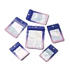 60Pcs 6 Styles Rectangle Glitter Holographic PVC Resealable Packaging Bags ABAG-FP0001-06B-2