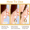 320Pcs 2 Colors EVA Flat Round Invisible Earring Ear Support FIND-SC0001-91-3
