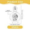 14Pcs Glass Empty Holy Water Bottles for Religious CON-DC0001-23B-2