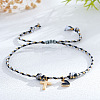 Brass Charm Bracelets LU5248-8-1
