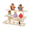3-Tier Wood Display Riser Racks ODIS-WH0030-207-1
