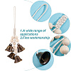 6Pcs Iron Witch Bells Protection for Door Knob Hanger HJEW-GO0001-13-3