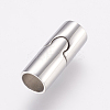 Tarnish Resistant 304 Stainless Steel Magnetic Clasps with Glue-in Ends LS-STAS-E138-02P-1