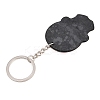 Plastic Pendant Keychain SKUL-PW0002-060E-2