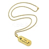 Constellation 304 Stainless Steel Micro Pave Clear Cubic Zirconia Wheat Chain Pendant Necklaces for Women Men NJEW-U007-01I-2