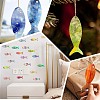 30Pcs Fish Unfinished Wood Cutouts Pendant Decorations DIY-SP0004-52-5