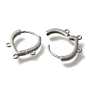 Brass Stud Earring Findings KK-Q035-08P-2