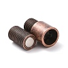 Tibetan Style PVD Vacuum Plating 304 Stainless Steel Magnetic Clasps with Glue-in Ends STAS-G276-30R-3