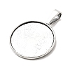 Tibetan Style Alloy Pendant Cabochon Settings TIBEP-20474-AS-LF-2