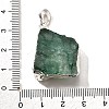 Raw Rough Natural Dyed Quartz Crystal Pendants G-G895-05S-09-3