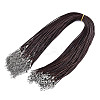 Waxed Cotton Cord Necklace Making LS-MAK-S034-005-1