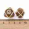 Handmade Resin Indonesia Round Beads IPDL-P005-17KCG-01-3