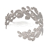 304 Stainless Steel Cuff Bangles for Women BJEW-D048-03P-3
