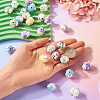 26Pcs 13 Styles Hand Painted Opaque Acrylic with Enamel Beads MACR-TA0001-93-7