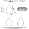 3Pcs 3 Colors Resin Beaded Chain Mobile Straps AJEW-LP0001-16-2