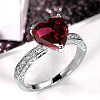 Brass Micro Pave Cubic Zirconia Finger Rings for Women FS-WGC99AF-24-1