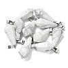 Natural Howlite Pointed Pendants G-B127-15P-03-1