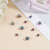 40Pcs 2 Styles PVD Vacuum Plating 304 Stainless Steel Charms STAS-UN0021-81M-4