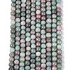 Ombre Effect Opaque Crackle Glass Beads Strands GLAA-Q106-01A-A01-2