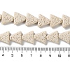 Triangle Dyed Natural Lava Rock Beads Strands G-O126-04A-13-4