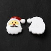 Christmas Opaque Resin Cabochons RESI-K019-21-3