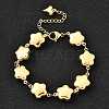 304 Stainless Steel Link Bracelets for Women BJEW-P354-02A-G-1