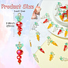 30Pcs 3 Styles Glass Pendants PALLOY-CJ00094-2
