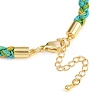4MM Braided Nylon Cord Bracelets FIND-A057-01G-12-3