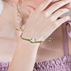 3Pcs 3 Colors Bell Charm Bracelet BJEW-LP0004-51-3