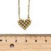 304 Stainless Steel Cluster Heart Pendant Necklaces for Women Men LS-NJEW-Q028-11G-3